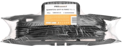 Удлинитель силовой PROconnect PROc-Uc (13-4913) 2x0.75кв.мм 1розет. 10м ПВС 6A пласт.рамка черный
