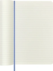 Блокнот Moleskine CLASSIC SOFT QP616B42 Large 130х210мм 192стр. линейка мягкая обложка голубая гортензия
