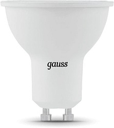 Лампа светодиодная Gauss Black 5Вт цок.:GU10 рефлек. 220B св.свеч.бел.нейт. MR16 (упак.:10шт) (101506205)
