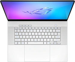 Ноутбук Asus ROG Zephyrus G16 GA605WI-QR111 Ryzen AI 9 HX 370 32Gb SSD1Tb NVIDIA GeForce RTX4070 8Gb 16" OLED 2.5K (2560x1600) без ОС white WiFi BT Cam Bag (90NR0J92-M00760)
