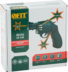 Отвертка аккум. FIT SD-4,8R аккум. патрон:шестигранник 6.35 мм (1/4) (80236)