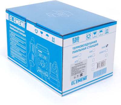 Паяльный фен Element 858D электрический 700Вт макс.t=480 (15291)