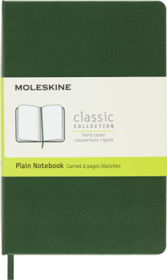 Блокнот Moleskine CLASSIC QP012K15 Pocket 90x140мм 192стр. нелинованный твердая обложка зеленый