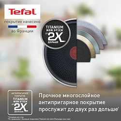 Сковорода Tefal Force 4218028 круглая 28см покрытие: антипригарное ручка несъемная (без крышки) черный (9100048317)