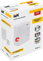 Щит распределительный IEK MKP93-N-352515-65 ЩМПп навесной 250мм 150мм 350мм 230B пластик серый (упак.:1шт)