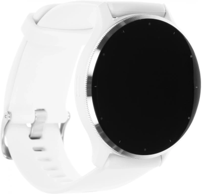 Смарт-часы Garmin Venu 3 35.4мм 1.4" AMOLED корп.серый/серебристый рем.белый (010-02784-00)