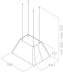Вытяжка каминная Elica Ikona Light WH/F/60 белый управление: сенсорное (1 мотор)