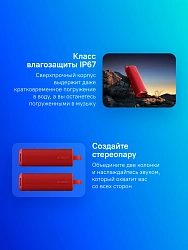 Колонка порт. Xiaomi Sound Outdoor S29D красный 30W 2.0 BT 25м 2600mAh (QBH4263GL)