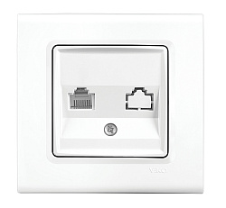 Розетка комп. Panasonic Linnera S 91400078-RU одинар. скрыт. IP20 белый (упак.:1шт)