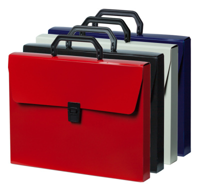 Портфель Бюрократ DeLuxe DLPP01MILK 1 отдел. A4 пластик 0.7мм молочный