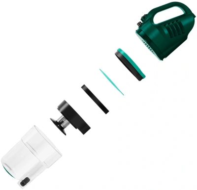 Пылесос ручной Kitfort КТ-5364 80Вт зеленый/черный