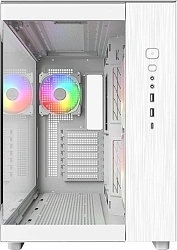 Корпус Montech King 65 PRO белый без БП ATX 8x120mm 6x140mm 2xUSB3.0 audio bott PSU
