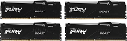 Память DDR5 4x32GB 5200MHz Kingston KF552C40BBAK4-128 Fury Beast RGB RTL Gaming PC5-41600 CL40 DIMM 288-pin 1.25В kit single rank с радиатором Ret