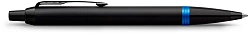 Ручка шариков. Parker IM Vibrant Rings K315 (2172941) Marine Blue PVD M син. черн. подар.кор.