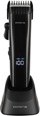 Машинка для стрижки Polaris PHC 4100 черный 3Вт (насадок в компл:9шт)