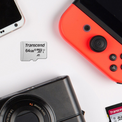 Флеш карта microSDXC 64GB Transcend TS64GUSD300S-A + adapter