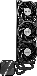 Система водяного охлаждения Montech HyperFlow Silent 360 Soc-AM5/AM4/1200/1700/1851 черный 4-pin 24.8dB Al 360W Ret (HS360BK)