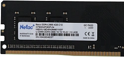 Память DDR4 4Gb 2666MHz Netac NTBSD4P26SP-04 Basic RTL PC4-21300 CL19 DIMM 288-pin 1.2В single rank Ret