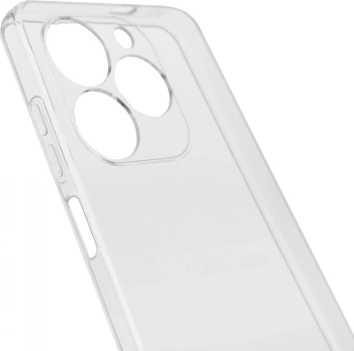 Чехол (клип-кейс) BoraSCO для Tecno Spark 20C Silicone Case прозрачный (72689)
