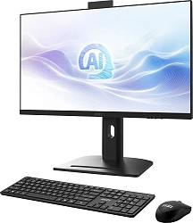 Моноблок MSI Modern AM273QP AI 1UM-089XRU 27" WQHD Core Ultra 7 155H (1.4) 16Gb SSD1Tb Graphics CR без ОС 2.5xGbitEth WiFi BT 150W клавиатура мышь Cam черный 2560x1440
