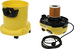Строительный пылесос Karcher WD 3 P V-17/4/20 Workshop 1000Вт (уборка: сухая/сбор воды/выдув) желтый