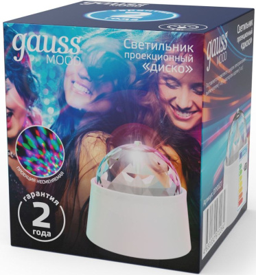 Ночник Gauss DIY0021 пластик белый