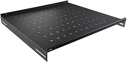Полка стационарная NTSS NTSS-FS-600-BL 1U нагр.:60кг. 19" 350мм черный (упак.:1шт)