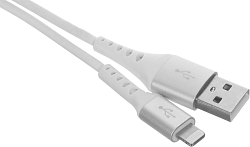 Кабель Cactus CS-LG.USB.A-1.2 USB (m)-Lightning (m) 1.2м белый блистер