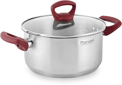 Кастрюля Rondell Heidi RDS-1112 2л. d=18см (с крышкой) стальной