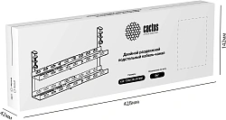Кабель-канал Cactus CS-CM-700-2BK для столов 72.8x13.5x34.2см черный