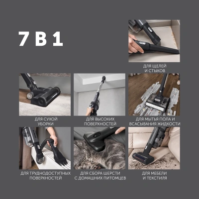 Пылесос моющий Polaris PVCW 8090 500Вт серый