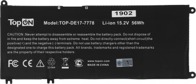 Батарея для ноутбука TopON TOP-DE17-7778 15.2V 3500mAh Li-Ion (103533)