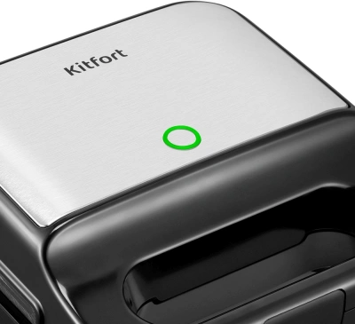Вафельница Kitfort КТ-3699 750Вт серебристый/черный