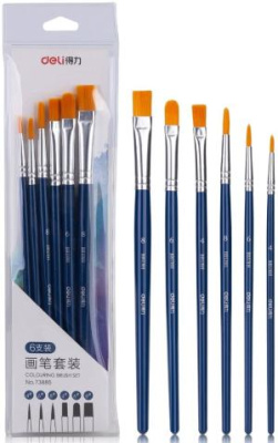 Набор кистей Deli 73885 нейлон (наб.6шт)