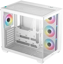 Корпус Deepcool CG530 4F белый без БП ATX 6x120mm 4x140mm 1xUSB3.0 audio bott PSU