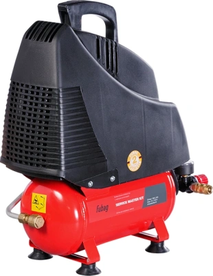 Компрессор поршневой Fubag Service Master Kit безмасляный 180л/мин 6л 1100Вт красный/черный