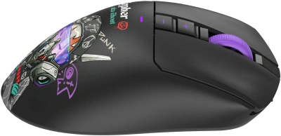 Мышь A4Tech Bloody R73 Ultra Duo черный/рисунок оптическая 20000dpi беспров. USB-C 7but (R73 ULTRA DUO CYPHER GHOST)