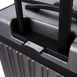 Чемодан Piquadro PQ LIGHT PREMIUM (BV4428PQLP/GRN) 51x75x28см 89л. 5.59кг. поликарбонат/алюм./натур.кожа серый