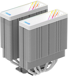 Устройство охлаждения(кулер) ID-Cooling Frozn A620 ARGB Soc-AM5/AM4/1200/1700/1851 белый 4-pin 29.9dB Al+Cu 270W 1200gr Ret (FROZN A620 ARGB WHITE)