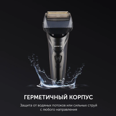 Бритва сетчатая Polaris PMF 1016RC реж.эл.:4 питан.:элек.сеть/аккум. темно-синий/черный