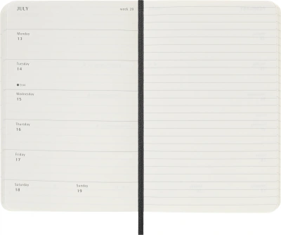 Еженедельник Moleskine CLASSIC SOFT WKNT Pocket 90x140мм 144стр. мягкая обложка черный