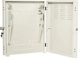 Шкаф коммутационный Lanmaster (TWT-CBVRT-2U-6X7-GY) настенный 2U 650x114мм пер.дв.стекл направл.под винты 68кг серый 19кг 741мм