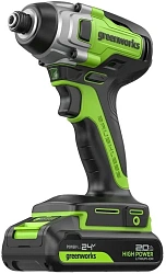 Винтоверт Greenworks GD24ID3 аккум. патрон:шестигр.1/4" (3802807CUA)