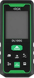 Лазерный дальномер RGK DL100G 2кл.лаз. 535нм цв.луч. зеленый (778190)
