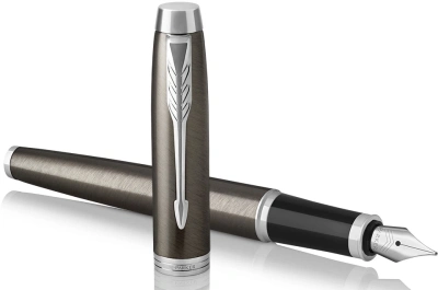 Ручка перьев. Parker IM Core F321 (1931650) Dark Espresso CT F сталь нержавеющая подар.кор.