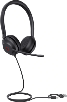 Гарнитура проводная Yealink UH35 Dual UC USB-C/A черный