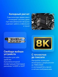 Видеокарта Asrock PCI-E 4.0 RX7600 CL 8GO AMD Radeon RX 7600 8Gb 128bit GDDR6 1770/18000 HDMIx1 DPx3 HDCP Ret