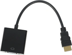 Переходник KingPrice KP-HDMI(m)-VGA(f) HDMI (m) VGA (f) 0.1м черный