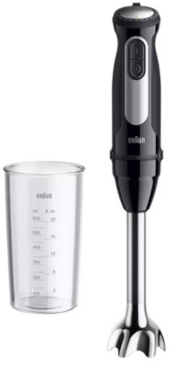 Блендер погружной Braun MQ55001MBK 1000Вт черный/серебристый