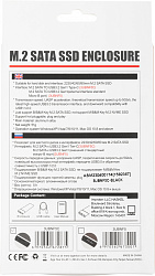 Внешний корпус SSD AgeStar 3UBNF5C SATA III USB 3.0 USB 3.0 Type-С алюминий черный M2 2280 B-key